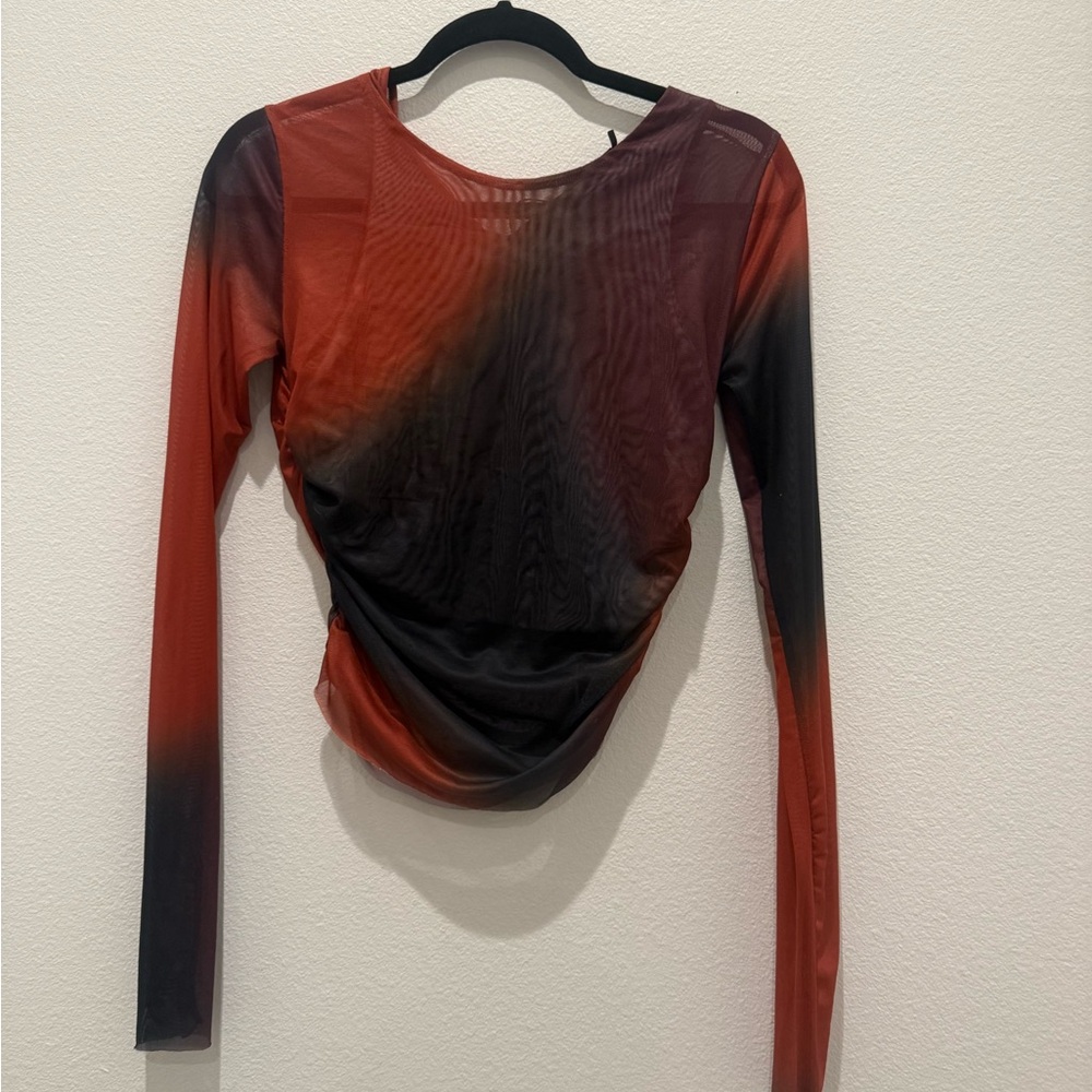 Gradient Long Sleeve Top